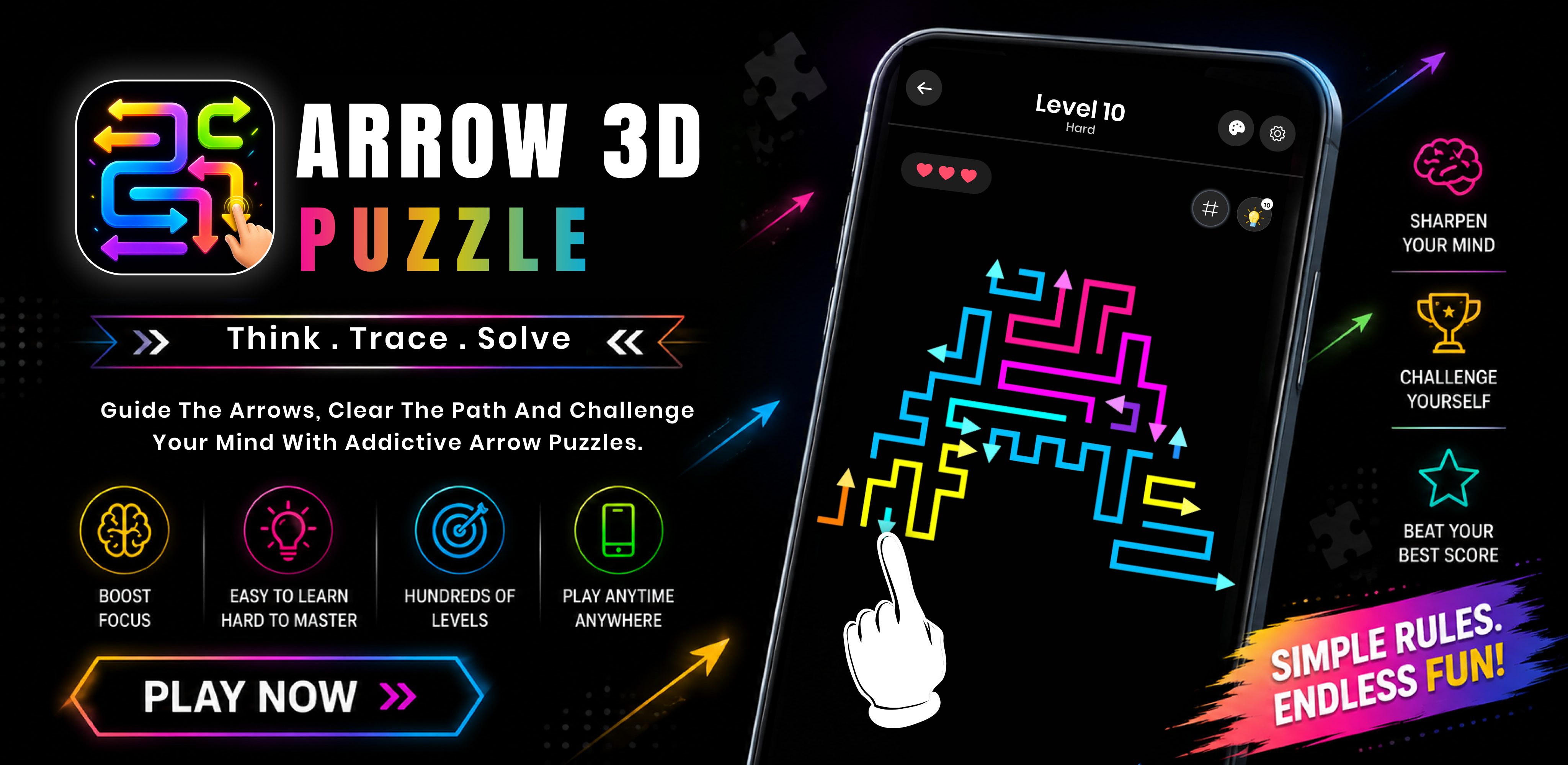 Arrow Flow 3D Promo Banner
